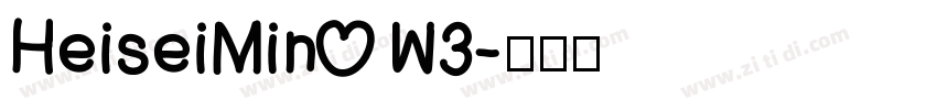 HeiseiMin W3字体转换